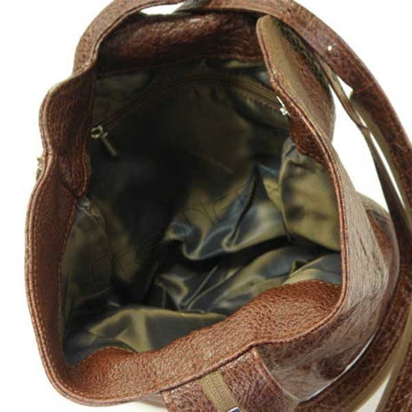 brązowa Plecako-torebka skórzana